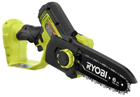 This lopper makes up to 101 cuts per charge when using an 18V ONE+ 2Ah battery. . Ryobi mini chainsaw